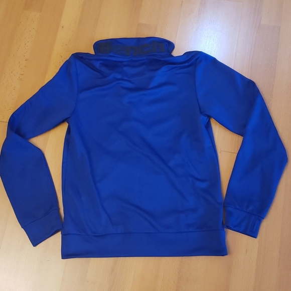 Bench men blue zip up sweater size M - Picture 3 of 4